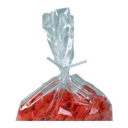 Box Packaging Plastic Twist Ties, 9"L x 5/32"W, White, 2000/Pack PLT9W